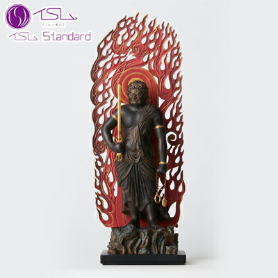 楽天市場】仏像 木 彫刻 『 不動明王 立像 』 【小】 高さ83cm 緑檀 御