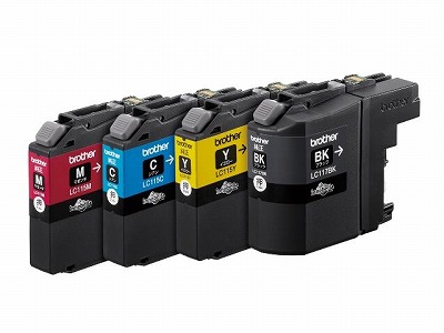 【返品OK!条件付】ブラザー 純正品 インクカートリッジ 4色パック LC117115-4PK【KK9N0D18P】【60サイズ】