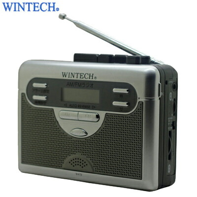 【返品OK!条件付】WINTECH ラジオ付 テープレコーダー FMワイドバンド対応 PCT-11R2【KK9N0D18P】【60サイズ】