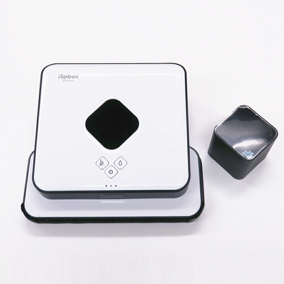 【返品OK!条件付】ブラーバ380j お掃除ロボット ロボット掃除機 床拭き 水拭き から拭き B380065 アイロボット iRobot  Braava 380j Braava380jフローリングをきれいに かんたんお掃除 お手軽 自動掃除 【KK9N0D18P】【100サイズ】 | 
