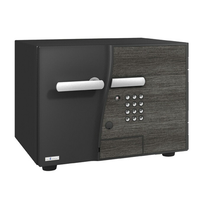 【返品OK!条件付】EIKO エーコー インテリアデザイン金庫 D-FACEシリーズ テンキー式 eiko-DFS2-E レザーブラック【KK9N0D18P】【160サイズ】｜家電と雑貨のemon（えもん）