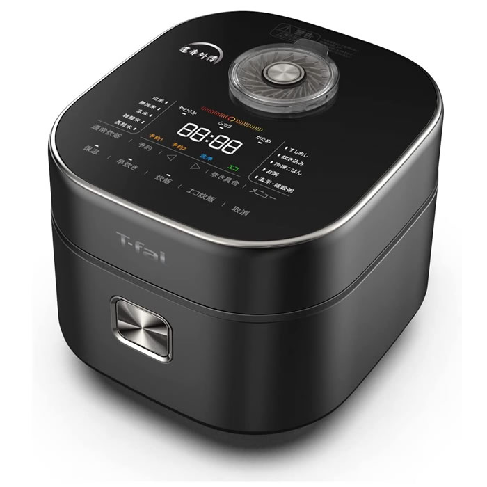 【本日特価】返品 K 条件付 ティファール 5 5合炊き 炊飯器 ザ ライス 遠赤外線IH RK8808JP ブラック KK9N0D18P100サイズ家電と雑貨のem n えもん