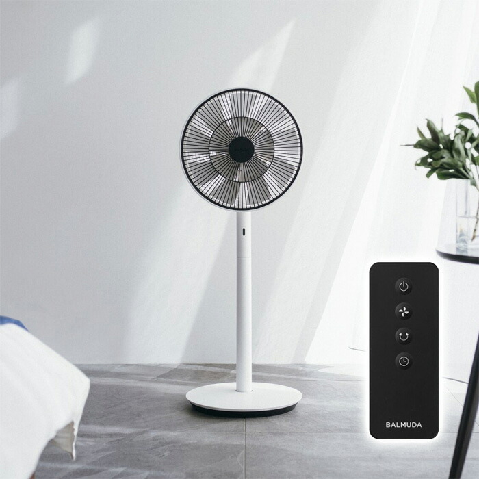 【即納】【返品OK!条件付】バルミューダ 扇風機 The GreenFan グリーンファン DCモーター EGF-1800-WK ホワイト&times;ブラック 省エネ 超静音 おしゃれ【KK9N0D18P】｜家電と雑貨のemon（えもん）