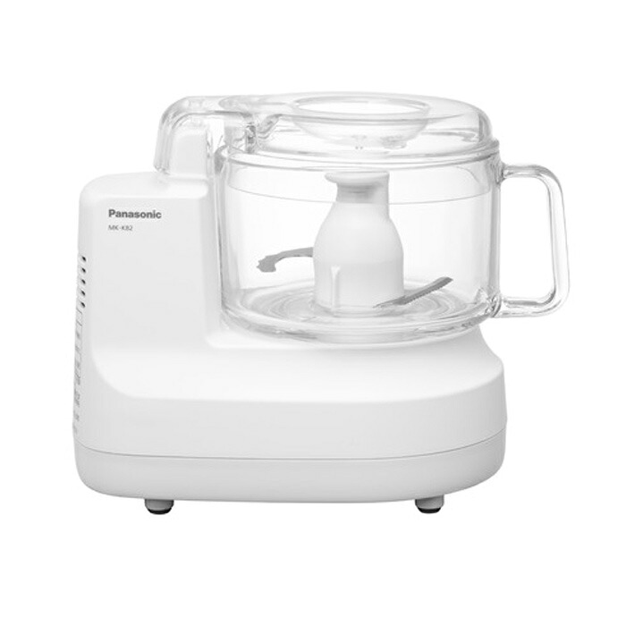 【返品OK!条件付】パナソニック フードプロセッサー 4種のカッター 大根おろし とろろ MK-K82-W ホワイト 刻む すりつぶす 混ぜる スライス せん切り おろす【KK9N0D18P】｜家電と雑貨のemon（えもん）
