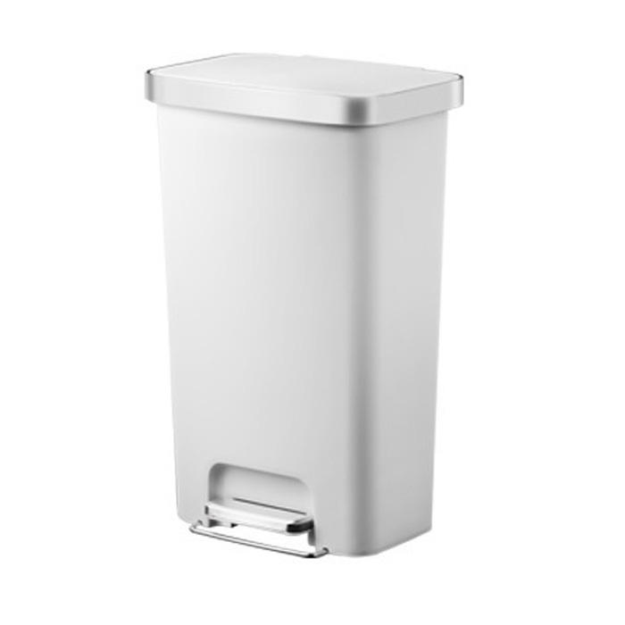 EKO 45L ゴミ箱 HANA STEP BIN ハナステップビン ペダル式 大容量 EK6266-45-WH ホワイト ダストボックス おしゃれ スタイリッシュ【KK9N0D18P】｜家電と雑貨のemon（えもん）
