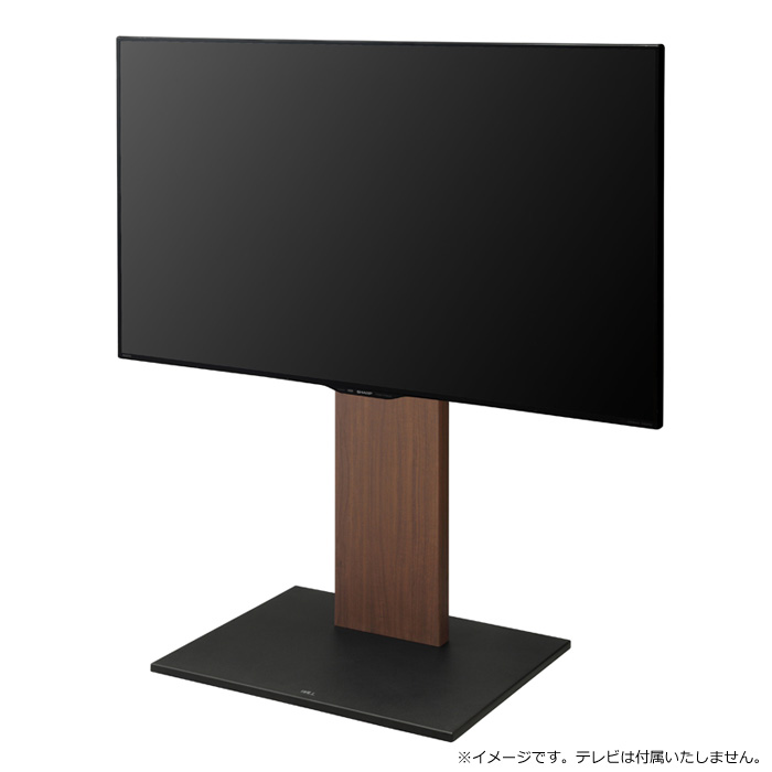 【返品OK!条件付】テレビ台 ロータイプ 32～60v対応 WALLインテリアテレビスタンド V2 CASTER WLTVN5-WN ウォールナット 木目 マストバイ テレビスタンド TVスタンド キャスター付き フラットベース 自立型 背面収納 コード隠し おしゃれ 【KK9N0D18P】｜家電と雑貨のemon（えもん）