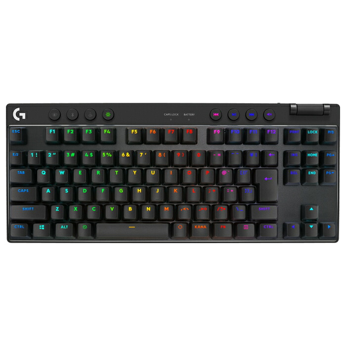 【返品OK!条件付】ロジクール G ワイヤレス ゲーミング キーボード PRO X TKL LIGHTSPEED GXキースイッチ リニア G-PKB-003WL-LNBK ブラック 日本語配列 テンキーレス 無線【KK9N0D18P】|家電と雑貨のemon(えもん)