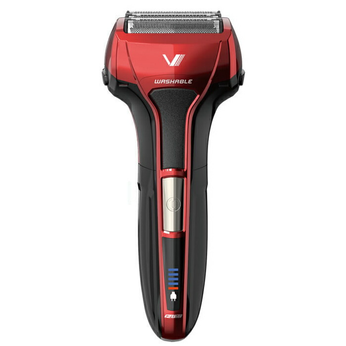 【返品OK!条件付】マクセルイズミ 往復式シェーバー ソリッドシリーズ 5枚刃モデル IZF-V553W-R レッド Maxell Izumi メンズシェーバー 電気髭剃り【KK9N0D18P】