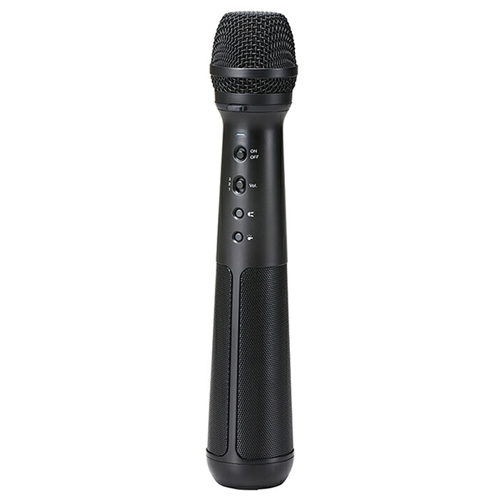【返品OK!条件付】キングジム マイク型拡声器 スピーカー付きマイク SPMC10-BK【KK9N0D18P】