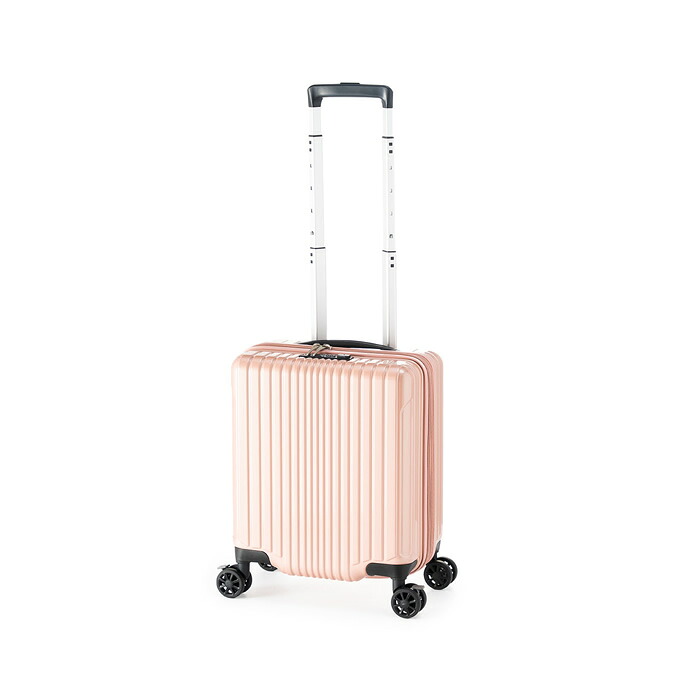 【返品OK!条件付】A.L.I ハードキャリーケース FiLPake フィルパケ 1~2泊 25L~29L ALI-6060-14W-ASCR アッシュコーラル アジア・ラゲージ スーツケース コインロッカー収納可能 LCC持ち込み可能 前輪ストッパー YKK社製ジッパー【KK9N0D18P】|家電と雑貨のemon(えもん)