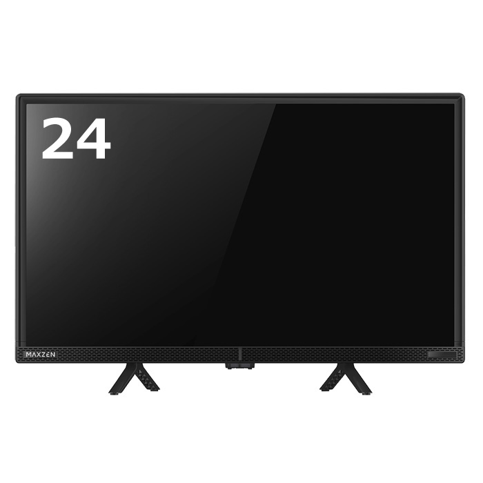 【返品OK!条件付】24V型 液晶テレビ 地上・BS・110度CSデジタル ハイビジョン J24CH06 ダブルチューナー 外付けHDD録画対応 MAXZEN マクスゼン 24型 24インチ【KK9N0D18P】｜家電と雑貨のemon（えもん）