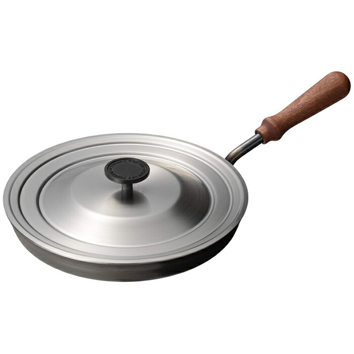 【返品OK!条件付】オークス 大人の鉄板 フライパン 26cm 蓋付き OTS8102 3～4人用 鉄製4.5mmの分厚さ【KK9N0D18P】