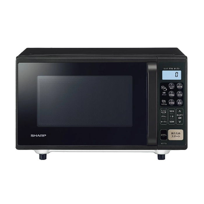 【返品OK!条件付】シャープ オーブンレンジ 16L RE-F165-B ブラック コンパクト フラット庫内【KK9N0D18P】