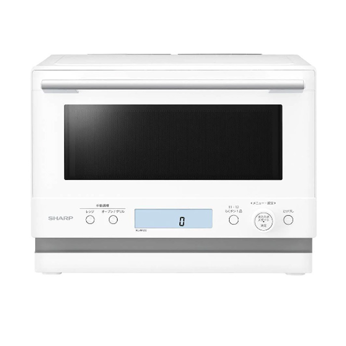 【返品OK!条件付】シャープ オーブンレンジ 23L PLAINLY プレーンリー RE-WF235-W ホワイト 省スペース シンプル おしゃれ 角皿スチーム ワイドフラット庫内【KK9N0D18P】