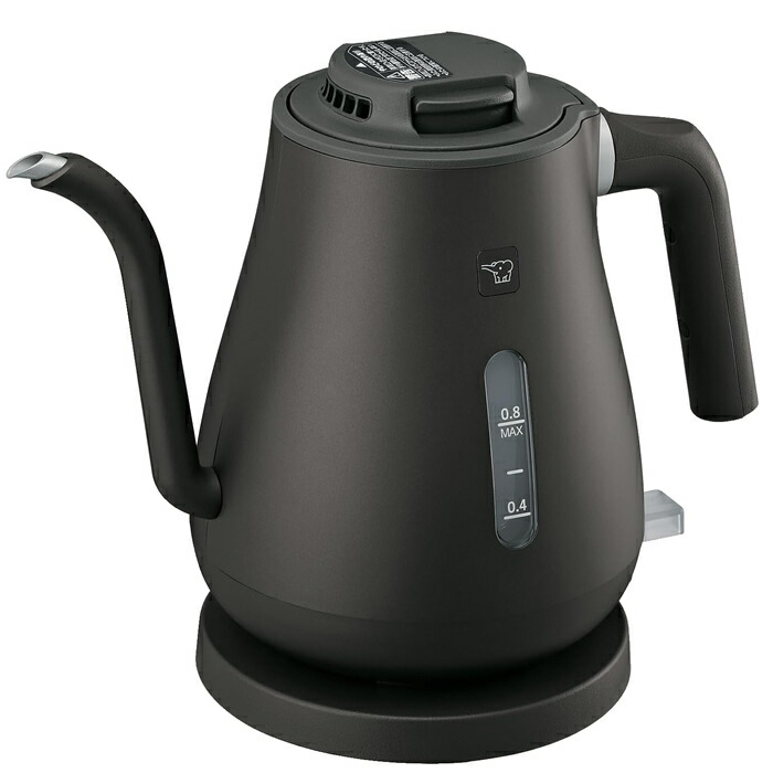 【返品OK!条件付】象印 0.8L 電気ケトル CK-LA08-BZ セピアブラック 細口タイプ 注ぎやすい 転倒湯もれ防止構造 自動電源オフ 空だき防止【KK9N0D18P】