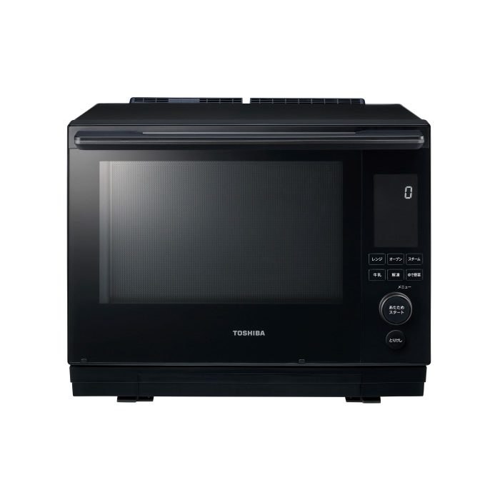 【返品OK!条件付】東芝 30L 過熱水蒸気オーブンレンジ 石窯ドーム ハイグレードモデル ER-D5000B-K グランブラック ワイド＆フラット庫内 2段調理 ノンフライ調理 グリル調理 発酵 レンジ最高出力1000W 最高350℃【KK9N0D18P】