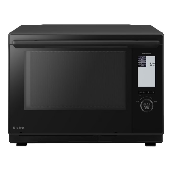 【返品OK!条件付】パナソニック 30L スチームオーブンレンジ Bistro ビストロ NE-BS9D-K ブラック Panasonic ワイド＆フラット庫内 過熱水蒸気 ２段調理 コンベクションオーブン レンジ最高出力1000W 最高300℃ 発酵【KK9N0D18P】
