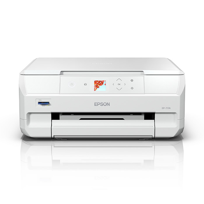 【返品OK!条件付】エプソン インクジェットプリンター カラリオ A4対応 EP-717A EPSON インクジェット複合機 カラリオプリンター 6色カラー プリント コピー スキャン スマホ対応 無線LAN コンパクトサイズ【KK9N0D18P】｜家電と雑貨のemon（えもん）