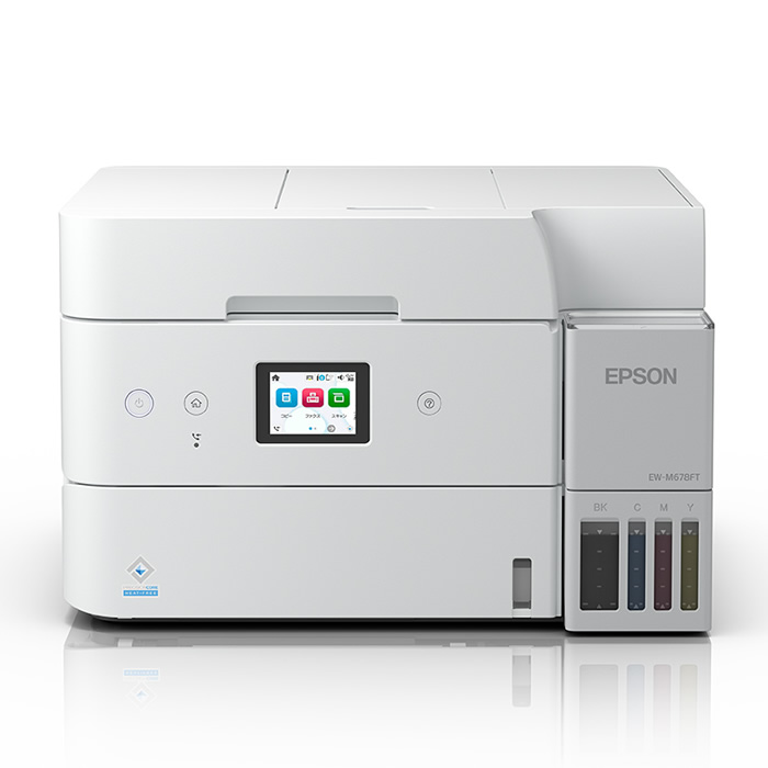 【返品OK!条件付】エプソン インクジェットプリンター エコタンク搭載モデル A4対応 EW-M678FT EPSON インクジェット複合機 プリント コピー スキャン ファクス FAX スマホ対応 無線LAN 有線LAN 自動両面印刷【KK9N0D18P】|家電と雑貨のemon(えもん)