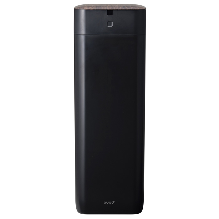 【返品OK!条件付】QUADS ゴミ箱 30L ELBIN エルビン 全自動スマートゴミ箱 センサー 自動密封 自動開閉 自動梱包 QS558BK ブラック×ダークウッド 充電式 コードレス ゴミ袋 非接触 UV 除菌【KK9N0D18P】