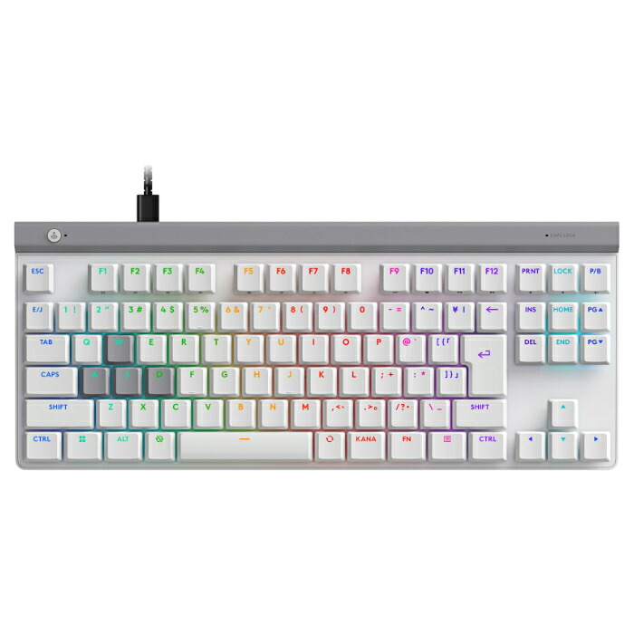【返品OK!条件付】logicool 有線薄型 アナログゲーミングキーボード ロジクール G G515 RAPID TKL ロジクール G G515-TKL-RTWH ホワイト テンキーレス ゲーミング キーボード【KK9N0D18P】｜家電と雑貨のemon（えもん）