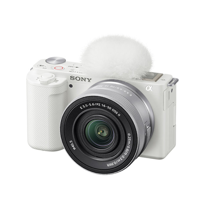 【返品OK!条件付】SONY ソニー デジタル一眼カメラ α アルファ VLOGCAM ZV-E10 パワーズームレンズキット ZV-E10K-W ホワイト【KK9N0D18P】｜家電と雑貨のemon（えもん）