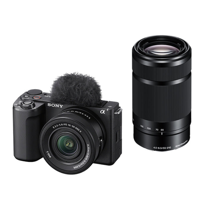 【返品OK!条件付】SONY ソニー デジタル一眼カメラ α アルファ VLOGCAM ZV-E10 II ダブルズームレンズキット ZV-E10M2X-B ブラック【KK9N0D18P】