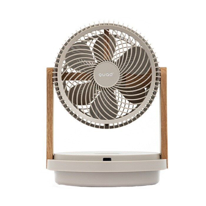 【返品OK!条件付】QUADS クワッズ ツインブレード3D DCサーキュレーター DUOAIR DC デュオエアDC QS507GW グレージュウッド【KK9N0D18P】|家電と雑貨のemon(えもん)