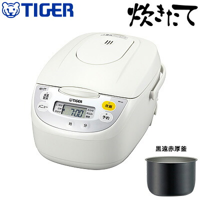 【返品OK!条件付】タイガー 5.5合炊き マイコン炊飯ジャー JBH-G101-W ホワイト 【KK9N0D18P】【100サイズ】|家電と雑貨のemon(えもん)
