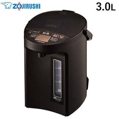 【返品OK!条件付】象印 3.0L 電気ポット マイコン沸とう VE電気まほうびん 優湯生 CV-GB30-TA ブラウン【KK9N0D18P】【100サイズ】|家電と雑貨のemon(えもん)