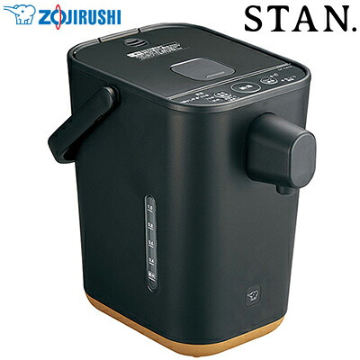 【返品OK!条件付】象印 電動ポット 1.2L マイコン沸とう STAN. CP-CA12-BA ブラック【KK9N0D18P】【100サイズ】|家電と雑貨のemon(えもん)