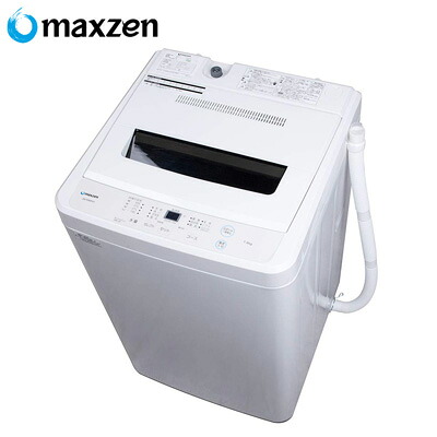 【返品OK!条件付】マクスゼン 6.0Kg 家庭用 全自動洗濯機 JW60WP01WH maxzen 縦型洗濯機 一人暮らし【KK9N0D18P】【200サイズ】｜家電と雑貨のemon（えもん）
