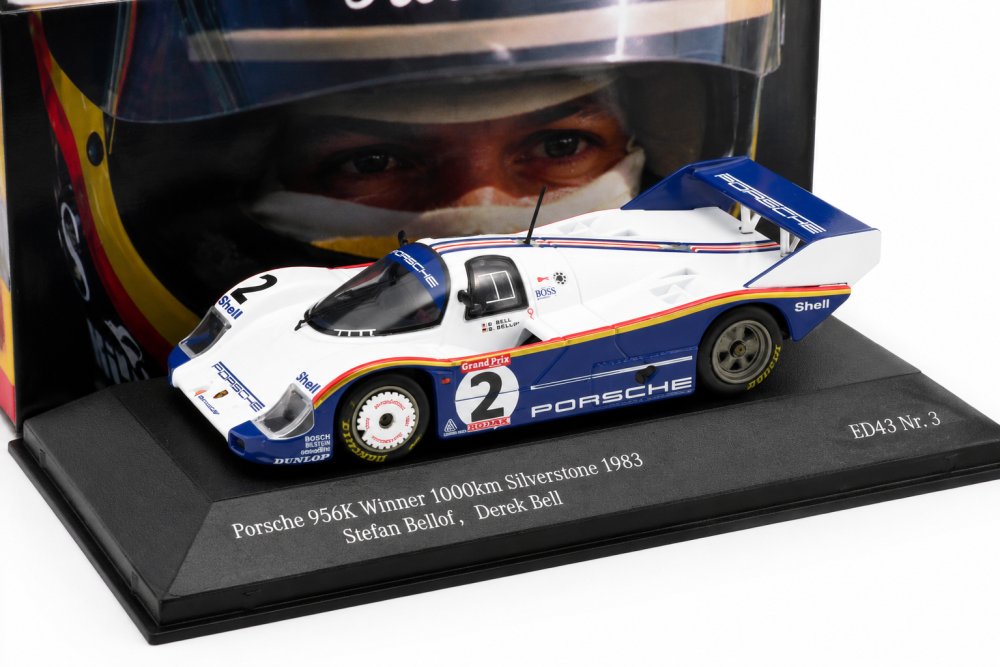 CMR ポルシェ 956K ミニカー 1/43 ステファン・ベロフ/デレック・ベル シルバーストーン サーキット 優勝 1000km 1983 #2