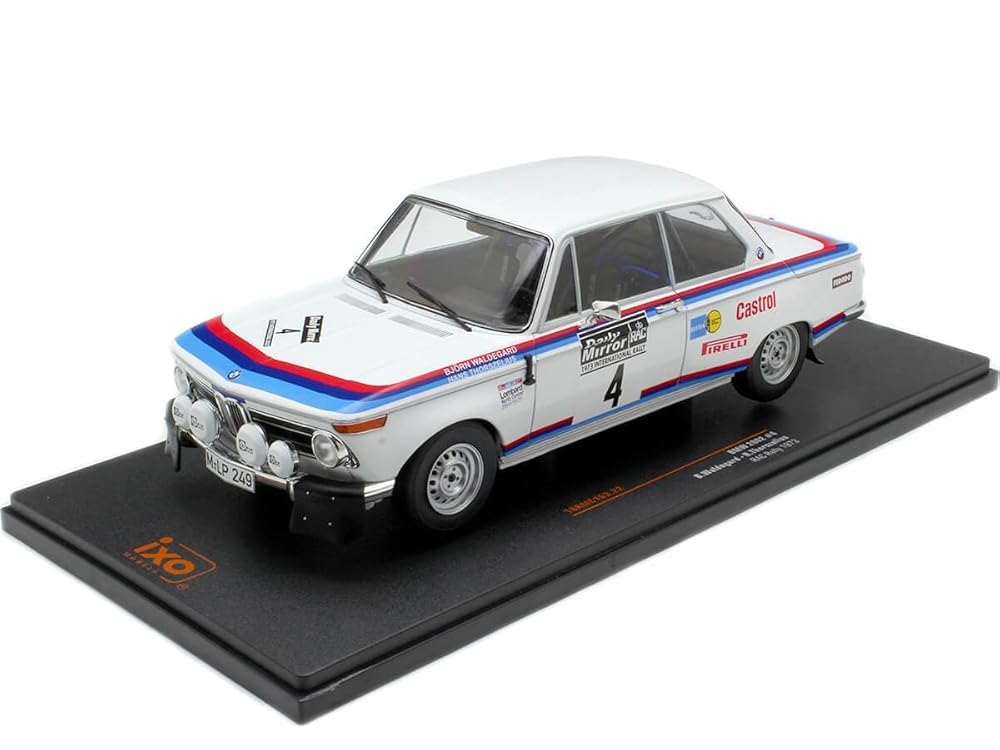 IXO 1/18 BM 2002 ラリー RAC 1973 WALDEGAARD-THORSZELIUS ダイキャストミニカー|BELLA MACCHINA