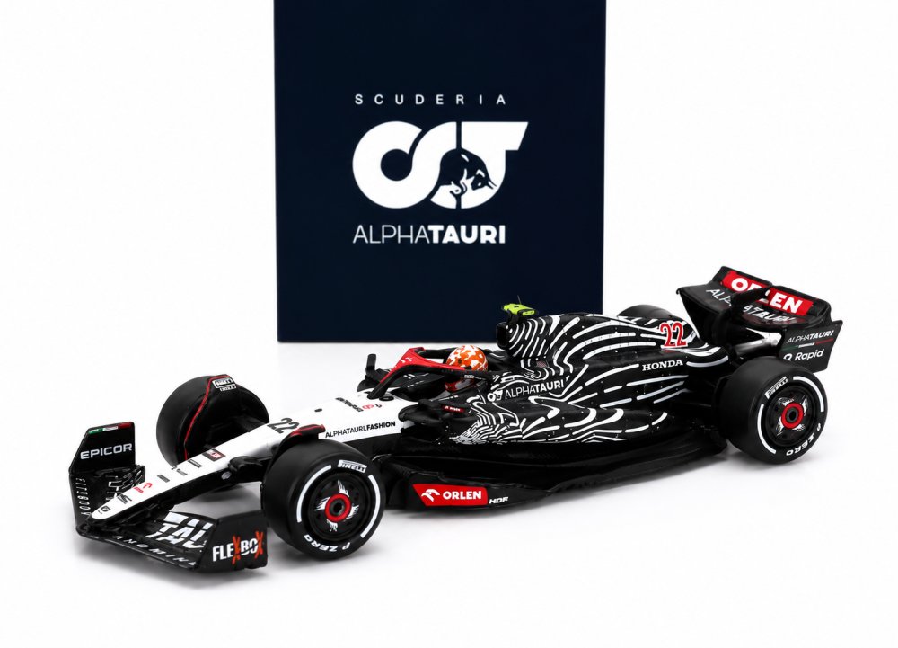 スパーク F1 ミニカー 1/64 スクーデリア アルファタウリ AT04 2023 ラスベガスGP #22 角田裕毅 完成品