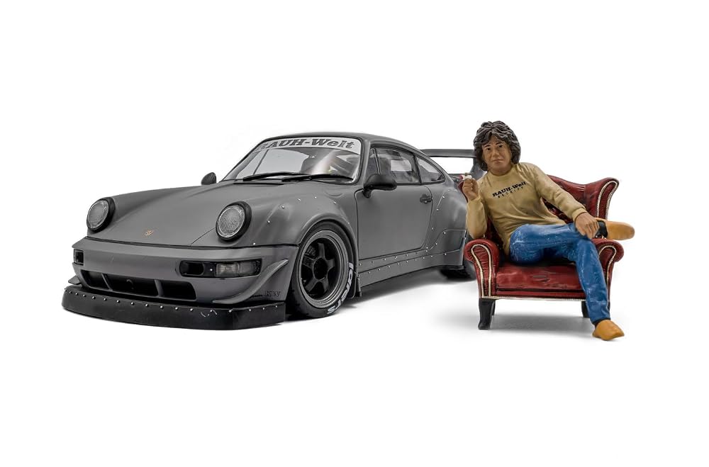 ソリド ポルシェ 1/18 PORSCHE RWB Body Kit (グレー) 中井氏フィギュア付 完成品 S1807517｜BELLA MACCHINA