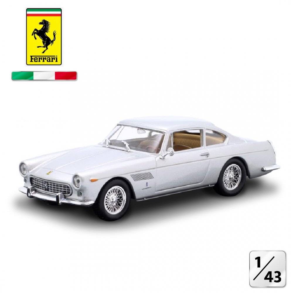 Miniature Ferrari GT 2+2 1960 échelle 1/43 Altaya - Neuf Avec Blister Et Boîte Vitrine, Couleur Grise
