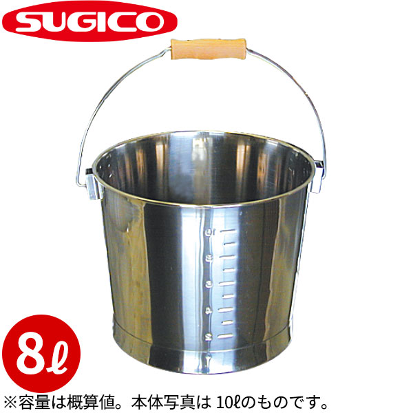 イマン　プリンセスローズ　特大バケツ 楽天市場】18-8目盛付バケツ(ニギリステン) SH-641B-H_15