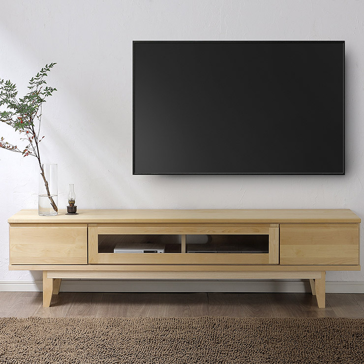 ★最大1万円OFFクーポン★テレビ台 テレビボード 完成品 大川家具 収納 TV台 テレビラック ロータイプ おしゃれ TVボード ローボード 幅179.4 お掃除ロボット対応 天然木 天然木突板 無垢 無垢材 木 北欧 北欧風 ラーム 国産 日本製｜レーザー雑貨インテリアKAGUCOCO