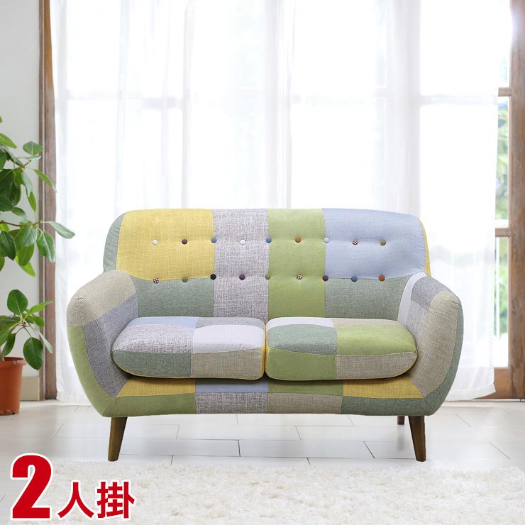 楽天市場】☆ P5倍 大感謝祭限定 ☆ ソファ 2人掛け 二人用 肘付き