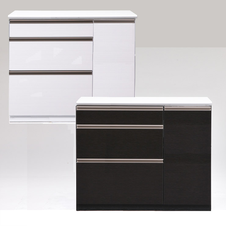 ★10%OFF★ キッチンカウンター 大川家具 完成品 レンジ台 レンジボード キッチン収納 キッチン家電 炊飯器 家電収納 おしゃれ 幅119.4 シンプル メラミン天板 コト 120扉カウンター 輸入品