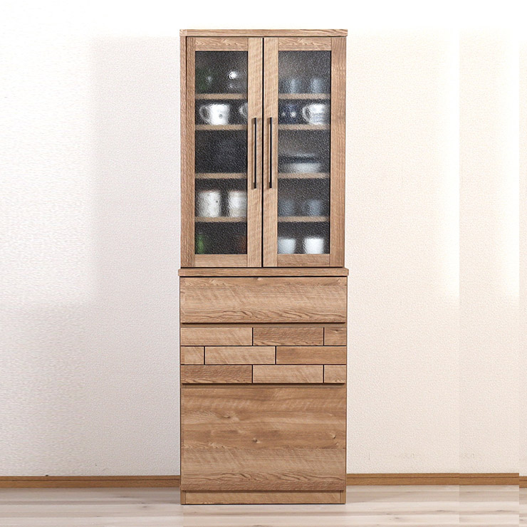 ★最大1万円OFFクーポン★食器棚 完成品 大川家具 キッチンボード カップボード キッチン収納 ダイニングボード ダイニング シンプル おしゃれ ハイタイプ 幅60 モダン 高級 収納 耐震 北欧 北欧風 木 ダッグ 国産 日本製｜レーザー雑貨インテリアKAGUCOCO