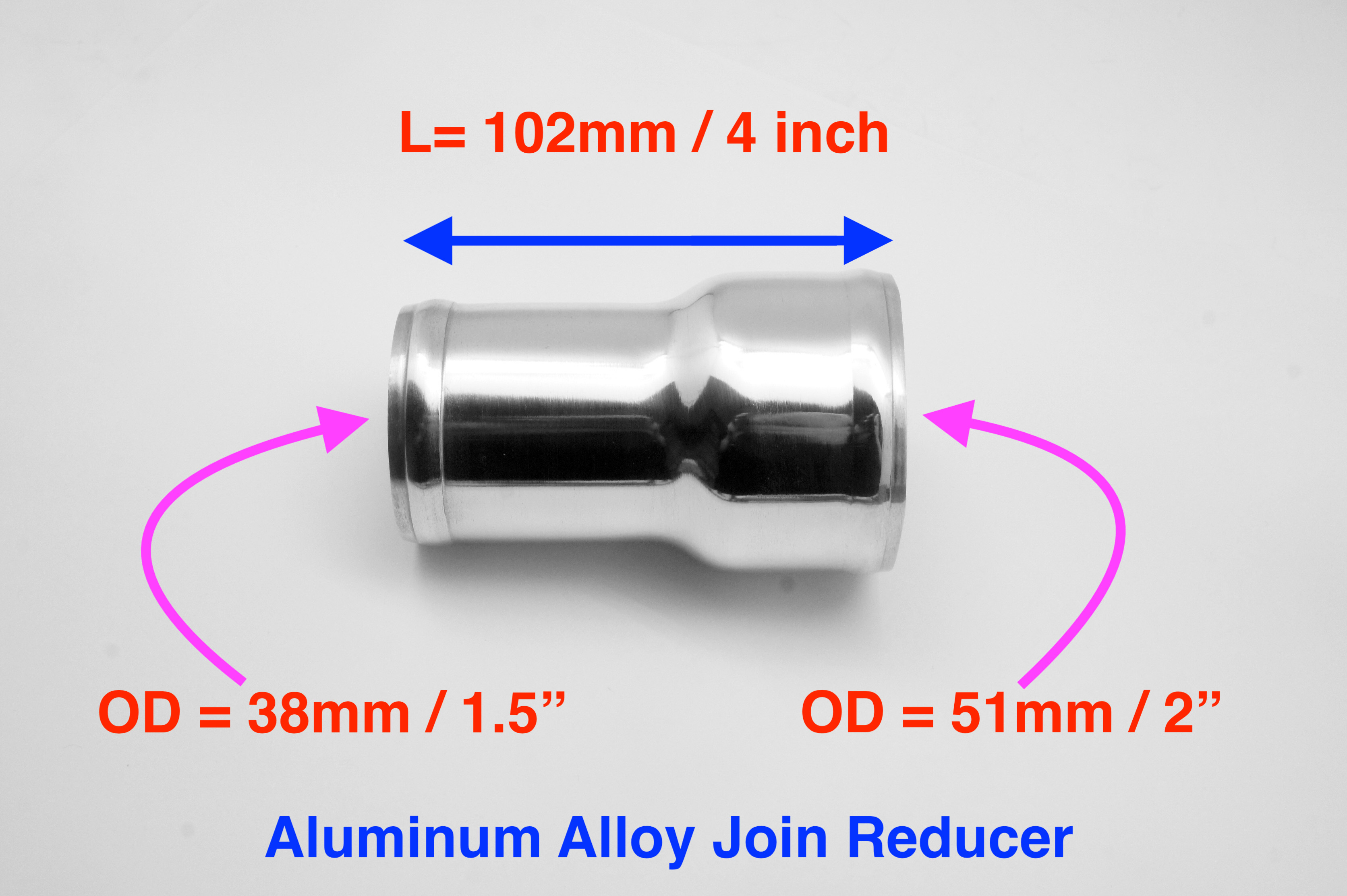 楽天市場 アルミ 異径ジョイント ホース継ぎ手 異径変換パイプ 51ｍｍ 76ｍｍ Emotionパーツ楽天市場店