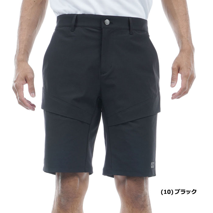 【クリアランスセール】トミーヒルフィガー ゴルフ メンズパンツ (THMA434) メンズ ハイブリッド ショートパンツ メンズゴルフウェア ショートパンツ ハーフパンツ ボトムス ストレッチ【TOMMY HILFIGER】ブラック
