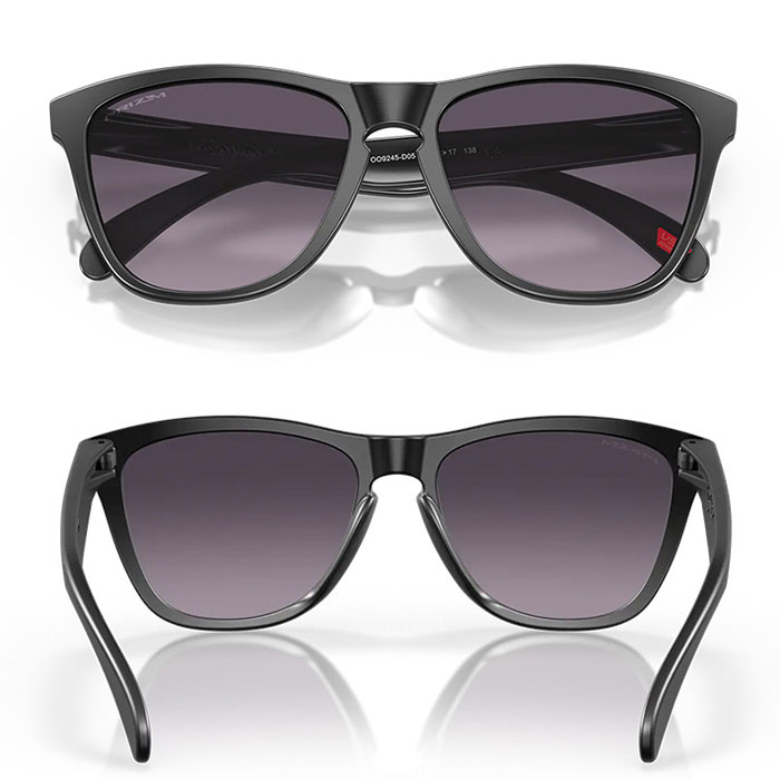 保障できる オークリー サングラス Frogskins™ フロッグスキン Low Bridge Fit OO9245-D054 アジアンフィット  9245D0 Prizm Grey Gradient レンズ Matte Black フレーム www.numberz.co