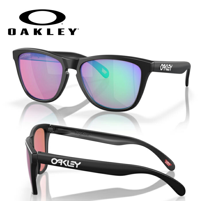 【SALE】オークリー サングラス Frogskins フロッグスキン Low Bridge Fit (OO9245-E454) アジアンフィット Prizm Golf レンズ / Matte Black フレーム フィット レギュラー - ローブリッジフィット【OAKLEY国内正規取扱店】888392617699|TAGオンラインストア