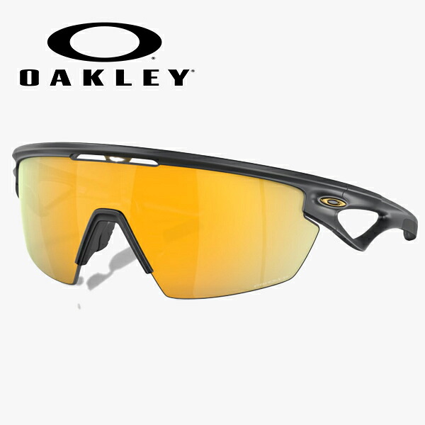 オークリー サングラス Sphaera スフィエラ（OO9403-0436）ハイブリッジフィット Prizm 24k Polarized レンズ / Matte Carbon フレーム【OAKLEY国内正規取扱店】888392619198