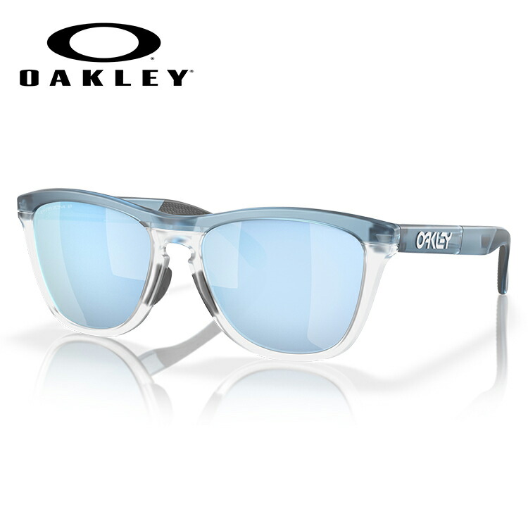 オークリー サングラス Frogskins Range (Low Bridge Fit) (OO9284A-0955) レギュラー - ローブリッジフィット prizm deep water polarized レンズ / matte stonewash フレーム【OAKLEY国内正規取扱店】888392614230