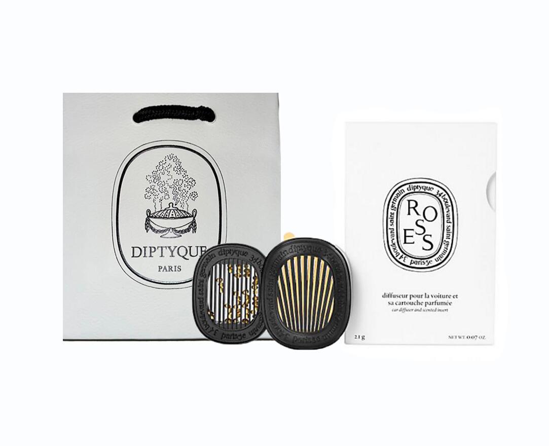 diptyque ディプティック 車空調設備用 カーディフューザー 仕掛ける サクラ色 ROSE【ディプティックショッパー付き添い人】【ラッピング済み】