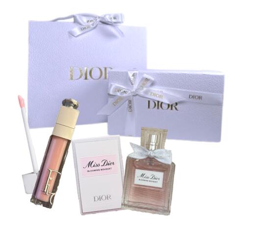 【差し上げ物仕掛ける】  クリスチャンディオール  為損ない クリスチャンディオール ブルーミング 胸花 30ml ＆ 001 アディクト 上唇 マキシマイザー  BOX差し上げ物 差し上げ物 母の日 クリスマス